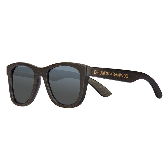 Eco Bamboo Jungle Sunglasses from BAMWOO x DELAYON in dark bamboo colour