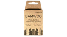 A size 4 - 0.7mm pack of BAMWOO bamboo interdental brushes