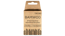 A size 5 - 0.8mm pack of BAMWOO bamboo interdental brushes